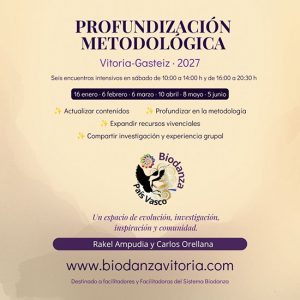 MATRÍCULA Profundización metodológica en Biodanza